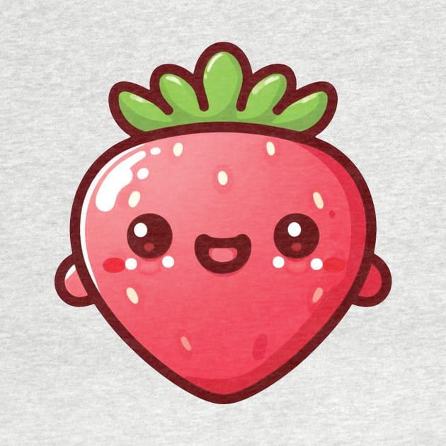 Strawberry Smile Face Emoji by blue-koala